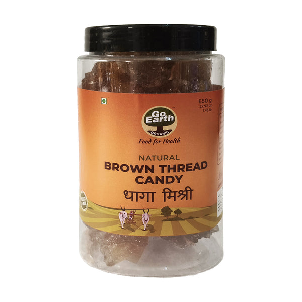 Go Earth Natural Brown Thread Candy (Dhaga Mishri) – Go Earth store